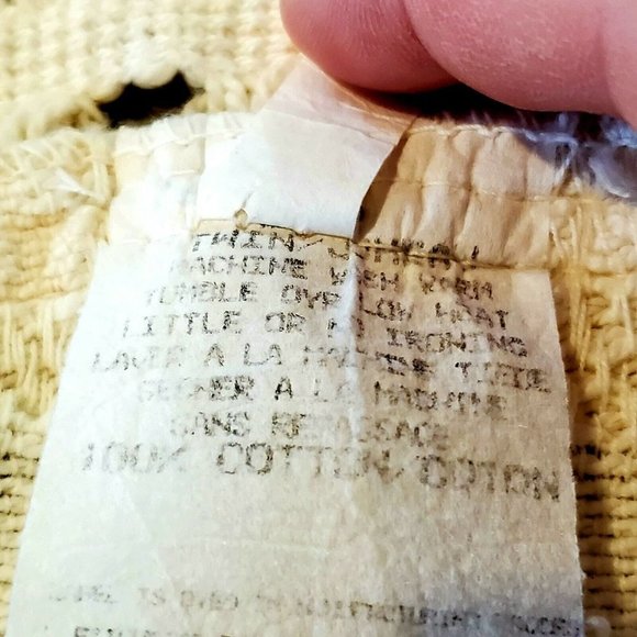 Vintage Crown Craft Chenille‎ Bedspread Coverlet Bohemian Twin Fringe 76x108 - Picture 6 of 7